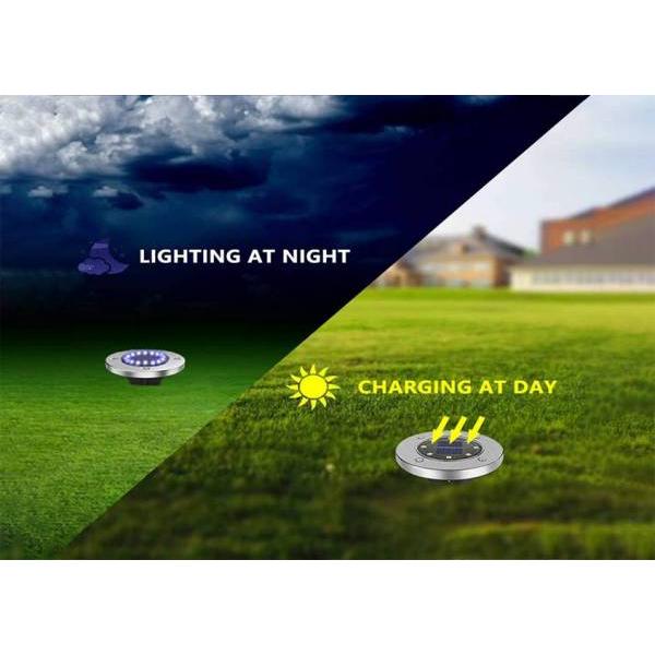 Solar Garden Disk Light – مصابيح الحديقة بالطاقة الشمسية