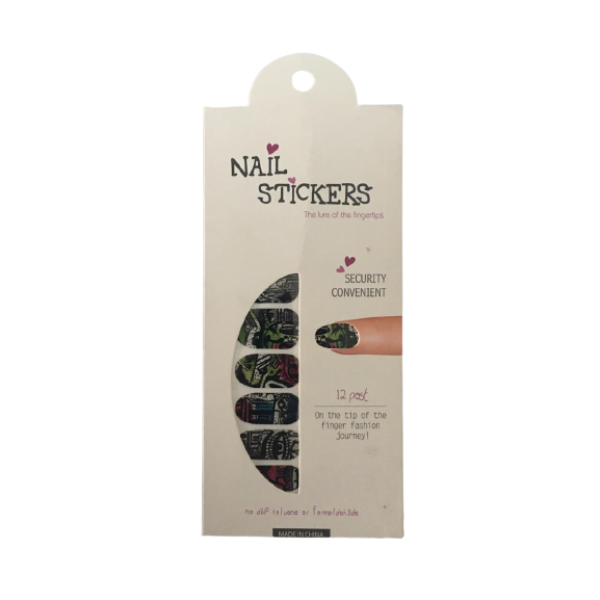 Nails Nail Stickers Multi Color – ملصقات اظافر متعدد الالوان