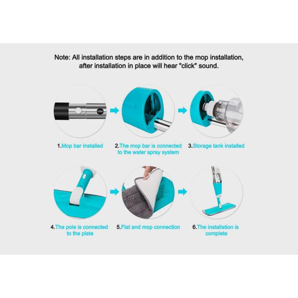 Rotatable Water Spray Mop – الممسحة البخاخة مع لمامة