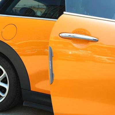 4 Pieces Anti-collision and Scratch Car Plastic Stickers for Car Door-Gray / ٤ قطع لاصقة بلاستيكية ضد التصادم والخدوش لباب السيارة – رمادى
